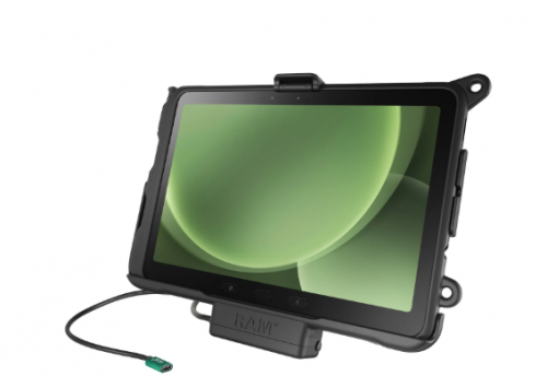 Suporte de Encaixe com Carregamento USB-C RAM Mounts EZ-Roll'r para Samsung Galaxy Tab Active4 Pro | RAM-HOL-SAM52CPU