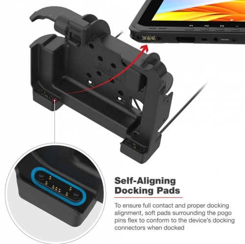 Base de carregamento RAM Mounts para Zebra ET6x - RAM-HOL-ZE25PU
