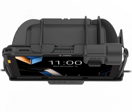 Tough-Dock RAM Mounts com trava , alimentação e duas portas USB para Zebra ET401 de 8".- RAMHOLZE44PD2LU