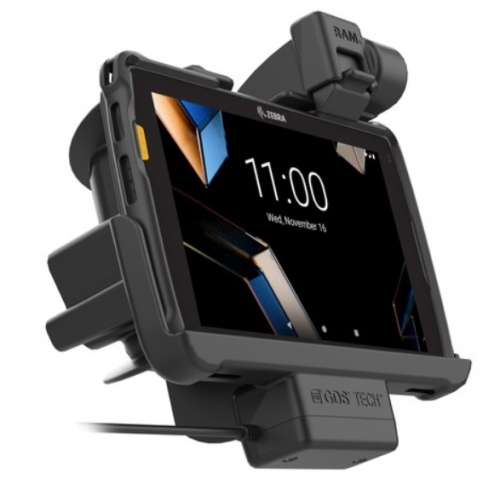 BASE DOCK PARA ZEBRA ET401 8"RAM PWR NLCK CRD - RAM-HOL-ZE44PU