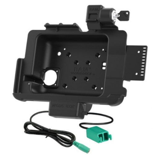 BASE DE MESA DOCK PARA ZEBRA ET401 10"  RAM PWR LOCK CRD - RAMHOLZE45PD2LU