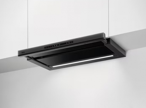EXAUSTOR AEG NDP866PT 60CM 3+2VELOC EXTRAÇAO MAX 470M3/H PRETO MATE