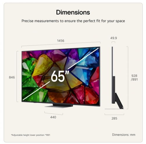 Smart TV 4K LG 65MRGB86B6A.AEU Mini RGB evo AI MRGB86 de 65 polegadas