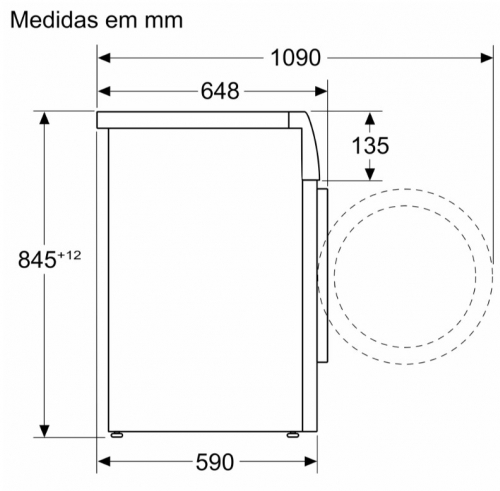 MAQUINA DE LAVAR ROUPA BOSCH WGB266A2ES 11KG 1600RPM 60CM