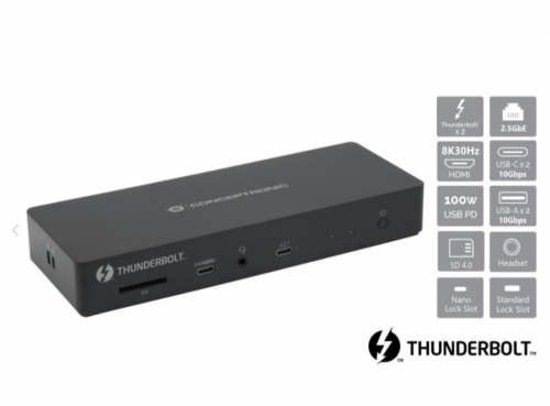 Docking Station Conceptronic DONN30B 13-in-1 Thunderbolt 4