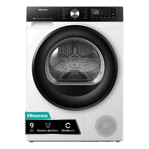 MÁQUINA DE SECAR ROUPA HISENSE DH3S902BWCC 9KG 60CM
