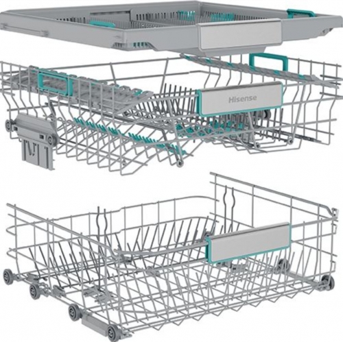 Máquina de Lavar Loiça Hisense HS693A90ADBX de Livre Instalação 60 cm, 16 Talheres, Classe A