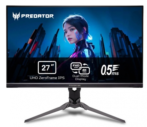 Monitor Acer 27" Predator XB273KV5 4K 160Hz IPS HDR400 0.5ms , UM.HX3EE.501
