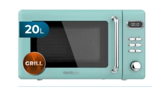 MICRO-ONDAS CECOTEC PROCLEAN 5110 RETRO GREEN 20LT 700W