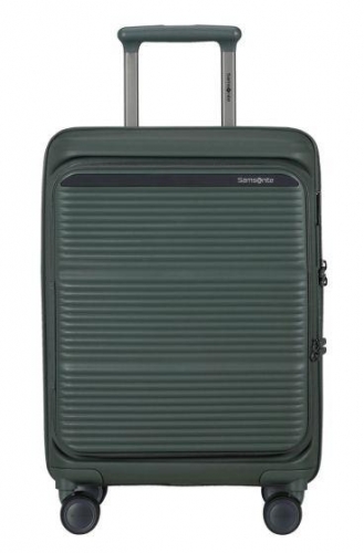 Mala Samsonite Paralux Spinner 55/20 Exp - de cabine expansível de 4 rodas, 40/46 L, Verde Olive — 156523-1633