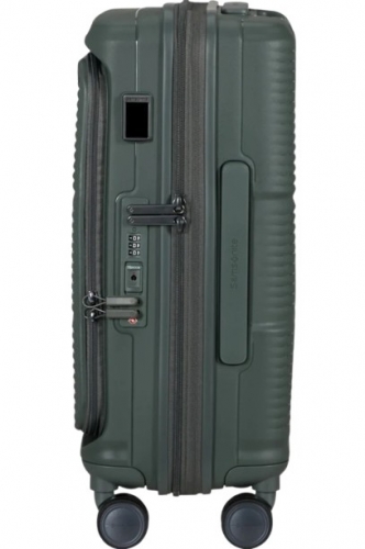 Mala de Cabine Samsonite Paralux Spinner 55 cm Expansível – 4 Rodas – 40/46 L – Verde Olive