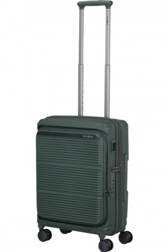 Mala de Cabine Samsonite Paralux Spinner 55 cm Expansível – 4 Rodas – 40/46 L – Verde Olive