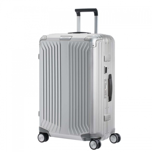 Mala Samsonite Lite-Box Alu - de Viagem Média Spinner 69 cm, 4 Rodas, Alumínio — 122706-1004