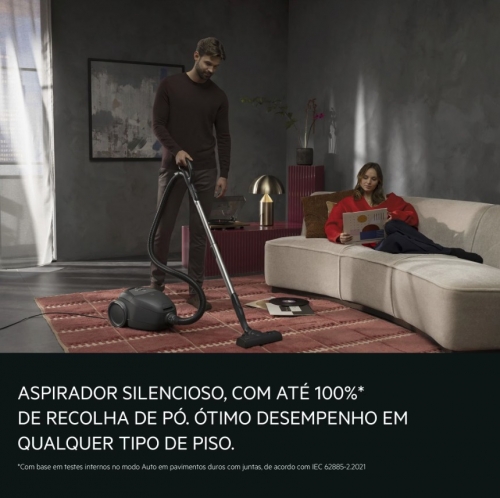 Aspirador com saco de 600 W e 59 dB AEG - AB71U1GG