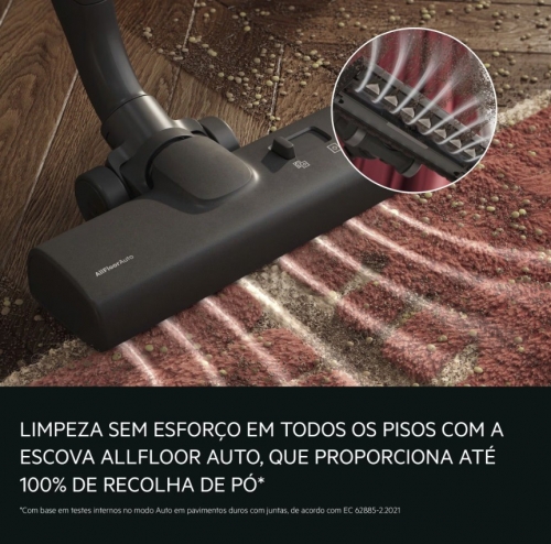 Aspirador com saco de 600 W e 59 dB AEG - AB71U1GG