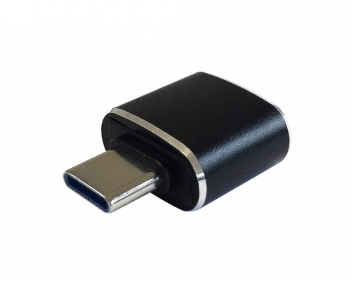 Adaptador Mini USB 3.1 Gen2 10Gbps 3A, Tipo USB-C/MA/H, Preto Aisens A108-0369