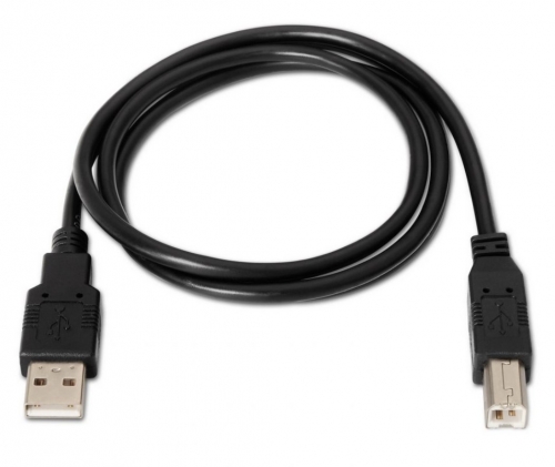 Cabo USB 2.0 para impressora, Tipo A macho para Tipo B macho, 1,0 metro Aisens A101-0005