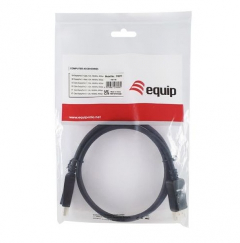 Cabo DisplayPort 2.1 EQUIP 119272, DisplayPort macho para macho, 2,0 m
