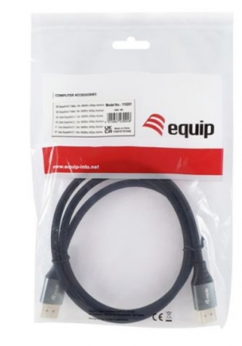 Cabo DisplayPort 2.1 Premium EQUIP 119282, DisplayPort Macho para Macho, 2,0 m