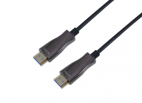 Cabo óptico ativo HDMI 2.0 EQUIP 119439, HDMI macho para macho, 4K 60Hz, 20m, preto