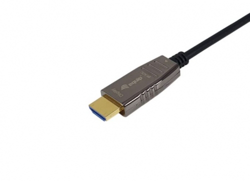 Cabo óptico ativo HDMI 2.1 EQUIP 119451, HDMI macho para macho, 8K 60Hz, 48Gbps, 15m, preto