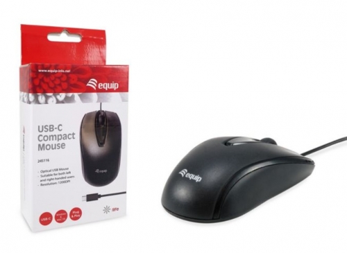 Rato óptico compacto USB-C EQUIP 245116