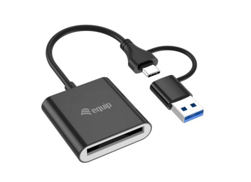 Leitor de cartão CFexpress tipo B EQUIP 245461, USB-C e USB-A, USB 3.2 Gen 2