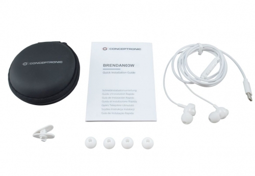 Auriculares Conceptronic BRENDAN03W Branco