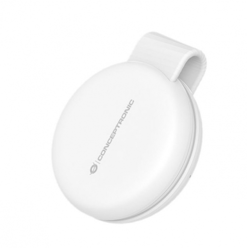 Carregador sem fio magnético dobrável 2 em 1 Conceptronic GORGON04W Qi2, 25 W, ideal para viagens.