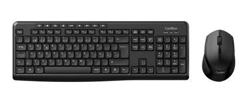 Teclado e rato multimédia sem fios em PT COOLBOX COO-KTR-03WPT