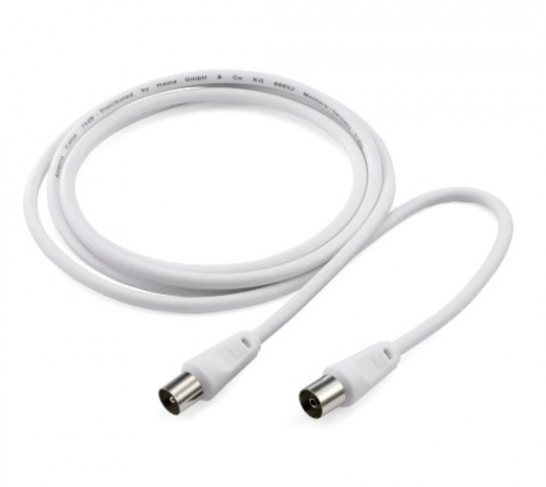 CABO ANTENA COAX M/F 75DB 3MT BRANCO HAMA 0205029