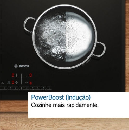 PLACA DE INDUÇÃO BOSCH PVS61AHC1E 4 ZONAS 60 CM Preto Mate