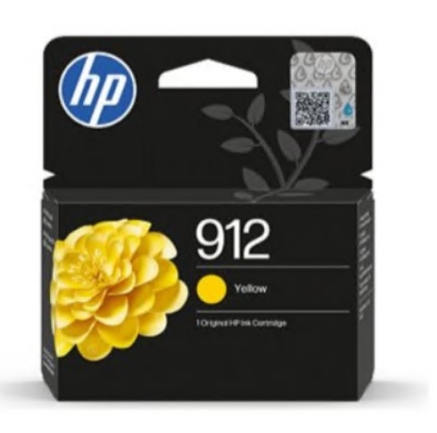 Tinteiro HP 912 4 ml amarelo original , 3YL79AE