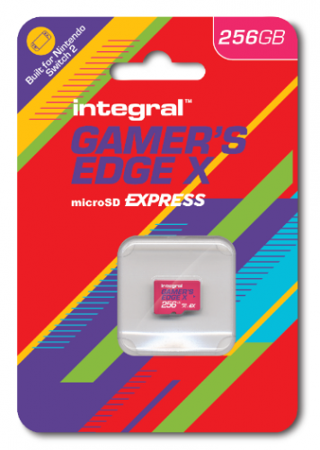 Integral Gamer’s Edge X microSD Express Card for Nintendo Switch 2 | INMSDXE256G890/750GEX