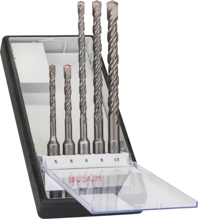 BOSCH - Conjunto de Brocas p/ Martelo 5un Robust Line SDS Plus | 2607019927
