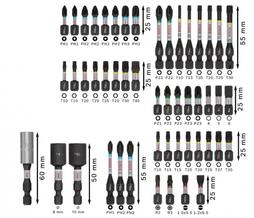 BOSCH - Set Pontas Pro Impact 50un | 2608521U89