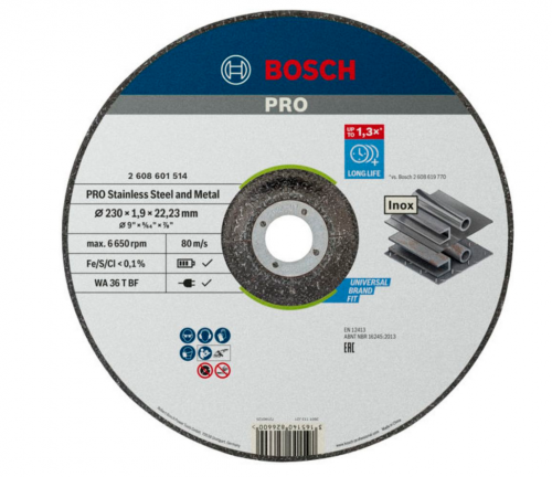 BOSCH - Disco Abrasivo de Corte Ligado PRO | 2608601514