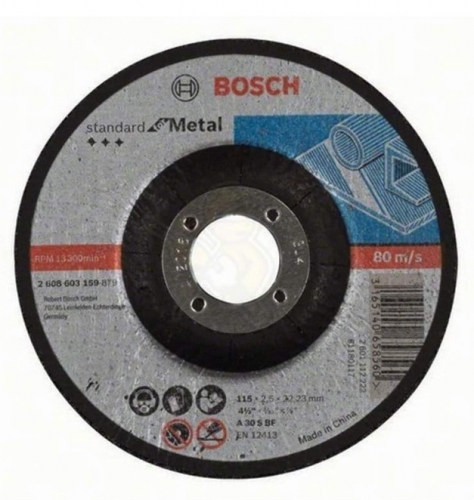 Disco de corte curvo p/ metal 115x2,5 mm Bosch 2608603159