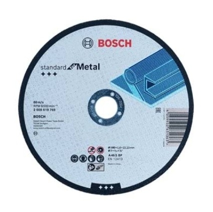 Disco Abrasivo Standard p/Metal 180mm BOSCH 2608619769