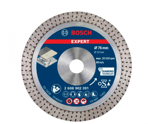 BOSCH - Disco Diamante Expert Hard Ceramic 76mm | 2608902391