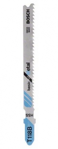 Lâmina de serra tico-tico BOSCH 2609256730 - HSS, T 118 B "Básica para Metal