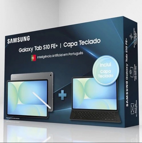 Tablet Samsung Galaxy S10 FE+ 256GB Cinzento + Capa Teclado - F-X620NZAPDX62