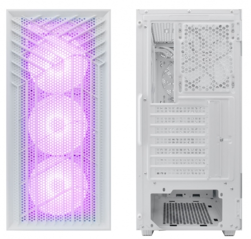 Caixa para PC Gaming GA300 Grid Line Branco COOLBOX COO-CHA-GA300W-0
