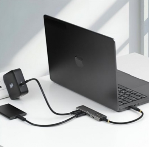 Hub USB-C StarTech.com 309B-USBC-HUB — 4 Portas USB-C, 10 Gbps, Power Delivery 100 W, Space Gray