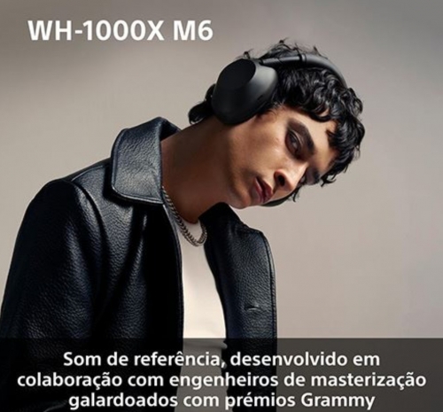 Auscultadores Noise Cancelling Bluetooth Sony WH-1000XM6L Azul Midnight , WH1000XM6L.CE7