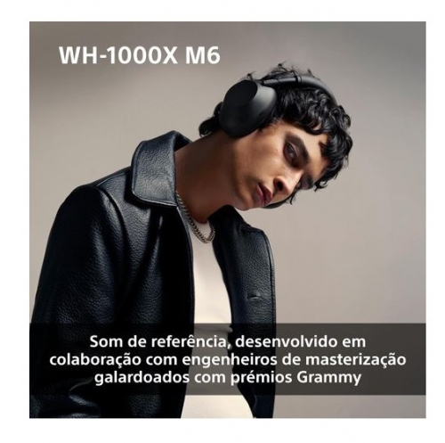 Auscultadores Noise Cancelling Bluetooth Sony WH-1000XM6P Rosa Areia , WH1000XM6P.CE7