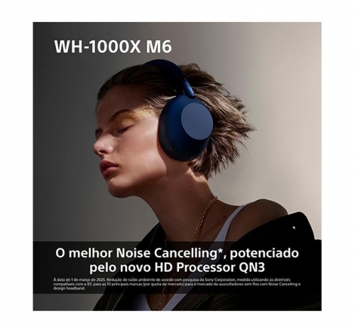 Auscultadores Noise Cancelling Bluetooth Sony WH-1000XM6S Prateado , WH1000XM6S.CE7