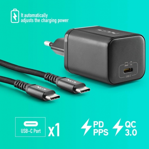 Carregador 65W + Cabo USB-C + 5 Conectores NGS BUD65W-L