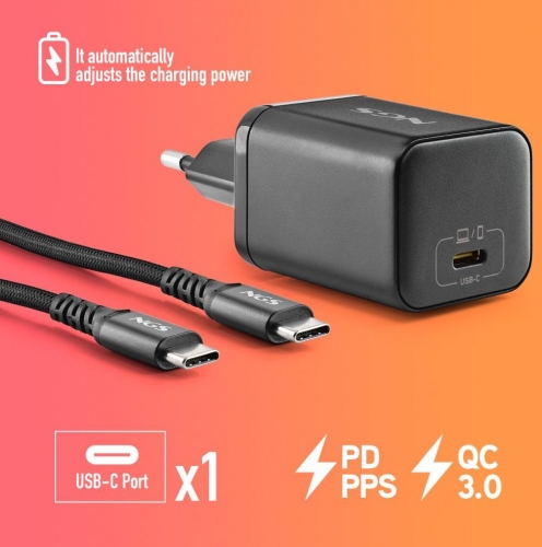 Carregador 65W + Cabo USB-C + 4 Conectores NGS BUD65W-AC