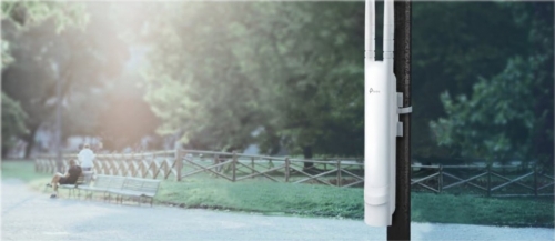 Ponto de Acesso TP-Link EAP110-Outdoor - Wi-Fi Exterior N300, 2,4 GHz, 300 Mbps, IP65, PoE Passivo